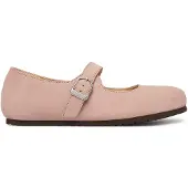 Birkenstock Santa Clarita Natural Leather Narrow Ballerinor