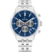 Tommy Hilfiger Blue Dial Stainless Steel Chronograph Watch