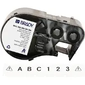 Brady M4C-500-595-WT-BK vinyltejp | svart text - vit tejp | 12,7mm x 7,62m (original)