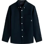 Tommy Hilfiger Skjorta - Lin - Avslappnad - Dark Natt Marinblå - - 14 år (164) - Skjorta