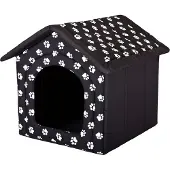 HOBBYDOG hundbädd med tassar - svart R3