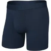 Saxx - Boxershorts och kalsonger - Droptemp Cooling Cotton BB Fly Dark Ink för UnisexBomull - Storlek S - Grå