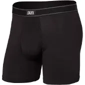 Saxx - Vandringskläder - Daytripper Comfort Stretch BB Fly Black för Unisex - Storlek XS - Svart