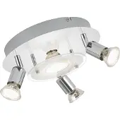 Briloner LED taklampa Orna, Förkromad / silver, Vardagsrum / matsal, Metall, Modern, LED-taklampa
