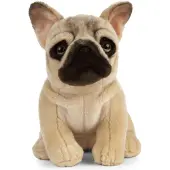 Living Nature Gosedjur - 24x18 cm - Sittande franska Bulldog - G - - One Size - Gosedjur