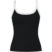 Pieces Topp 'PCMay' svart / vit