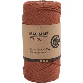 Creativ Company Makramégarn Orange 2 mm 330 g 1 rulle