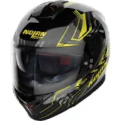 Nolan N80-8 Turbolence integralhjälm Svart/Gul S Unisex sort