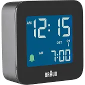 Braun BC08, Digital väckarklocka, Torg, Svart, 12/24h, LCD, Batteri