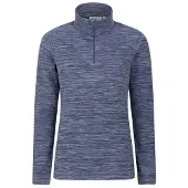 Mountain Warehouse Snowdon Melange Fleece Top (mörkblå), dam/dam
