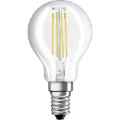Ledvance OSRAM STAR CLASSIC P - LED-glödlampa med filament - form: P45 - klar finish - E14 - 4 W (motsvarande 40 W) - klass E - varmt vitt ljus - 2700 K