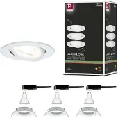 Paulmann 93431 Inbyggnadsbelysning Set 3 st 19.5 W Matt vit