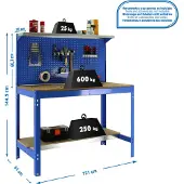 Simonwork (bancos De Trabajo) Bt3 Metallhylla 1445x1210x610 Mm