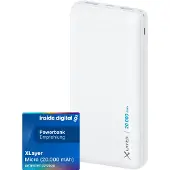 XLayer 217286, Vit, Mobiltelefon / smartphone, Surfplatta, Vit, Litium Polymer (LiPo), 20000 mAh, USB
