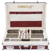 KINGHOFF bestick, bordsservis-set 72 delar kinghoff
