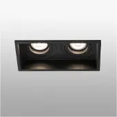 Faro Inbyggnadslampa Hyde 2 lampor svängbar i svart Hyde, dimbar, Svart, Hall, Metall, Modern