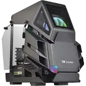 Thermaltake AH T200 Microtower Datorchassi Svart Sidofönster