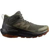 Salomon - Vandringsskor herr - Elixir Activ Mid GTX M Peat / Black / Caramel Cafe för Unisex - Storlek 44 - Brun