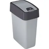 Keeeper soptunna magne 10 liter silver/grå, 2-vägs öppning (svänger ned eller upp) - 1 st (1060316000000)
