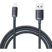 Baseus Crystal Shine USB-A / Lightning-kabel - 2m - Svart