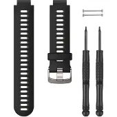 Garmin - Armband för GPS-klocka - svart/grå - för Forerunner 735XT