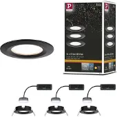 Paulmann 93081 Set Nova Plus LED-inbyggnadsbelysning LED LED fast installerad 18 W Svart