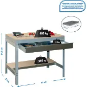Simon Rack Simonwork (bancos De Trabajo) Bt0 Box Arbetsbänk 842x910x610 Mm