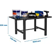 Simonwork (bancos De Trabajo) Bt6 Metallhylla 830x1500x730 Mm