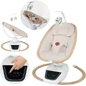 Lionelo Olivia - elektrisk babysitter/gungställning | Natur sandfärg