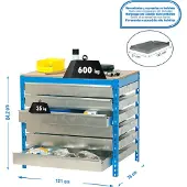 Simonwork (bancos De Trabajo) Bt5 6box Arbetsbänk 842x1210x760 Mm
