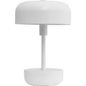 Dyberg Larsen Haipot LED-bordslampa uppladdningsbart batteri vit Haipot, dimbar, Vitt / opal, Vardagsrum / matsal, Metall, Modern