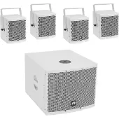 Omnitronic Molly-12A+Molly-6 PA-högtalare Aktiv Set inkl. subwoofer, Bluetooth