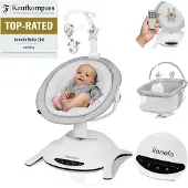 Lionelo Bella baby babygunga/säng set grå betong