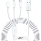 Baseus 3-i-1-laddkabel USB - Lightning + USB-C + microUSB 1,5 m 3,5A
