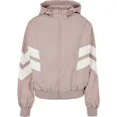Urban Classics Övergångsjacka 'Crinkle Batwing' rosa / vit