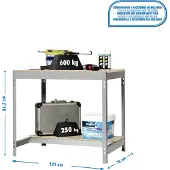 Simonwork (bancos De Trabajo) Bt0 Metallhylla 842x1210x760 Mm
