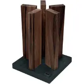 Kai Stonehenge magnetic knife block, granite/walnut, STH-4