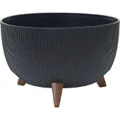 Siena Garden OSLO STRIPE LA960-82 Planteringsfat Polypropylen Antracit