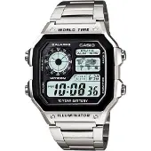 Casio Herr Illuminator Världstid Klocka