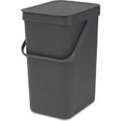 Brabantia Sophink med lock och handdtag 12L, Brabantia, Svart