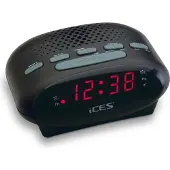 Icestorm Klockradio ICR-210 FM Väckningsfunktion Svart