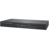 Planet GSW-1601 - Switch - ohanterad - 16 x 10/100/1000 - skrivbordsmodell