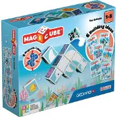 Geomag Magnetset - Magicube Tryckt Sea Animals - 6 Delar - - One Size - Magnetiska leksaker