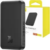 Baseus Magnetisk Mini Powerbank 5000mAh, USB-C 20W (svart)