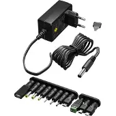 Goobay Universell strömförsörjning med 11 utbytbara adaptrar - 3-12V