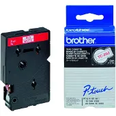 Brother TC-292 | röd text - vit märkband | 9mm x 7.7m (original)