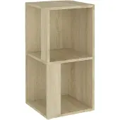 vidaXL Hörnhylla sonoma-ek 33x33x67 cm konstruerat trä