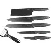 Barlife Hâws Keramiskt Knivset 6 Delar Svart