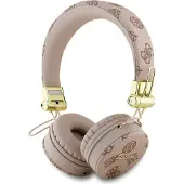 GUESS Bluetooth ENC GUBH70EPOSMW Brun/Brun Peony Script Runda hörlurar