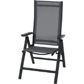 Siena Garden Siena S83264 trädgårdsstol i aluminium antracit (matt), grå